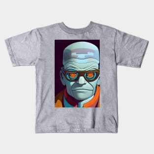 Cartoon man with blue skin Kids T-Shirt